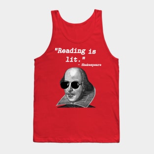 Reading Is Lit Shakespeare T-shirt Tank Top